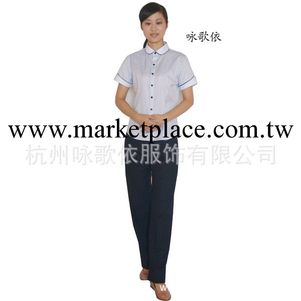 高品質職業服 女款短袖圓領襯衫Z-008工廠,批發,進口,代購