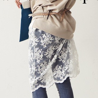 2014春夏新款女裝韓國mossbean性感吊帶拼接中長款打底蕾絲裙批發・進口・工廠・代買・代購