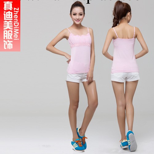 2014款修身內搭打底百搭工字莫代爾純棉吊帶背心 小吊帶衫 女夏工廠,批發,進口,代購