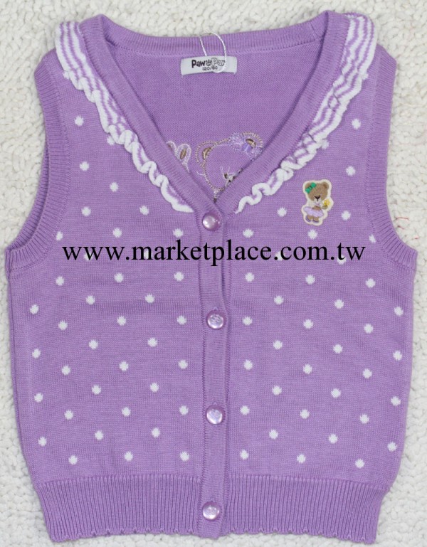 2014春款女童針織背心PCVK41151M到貨批發・進口・工廠・代買・代購