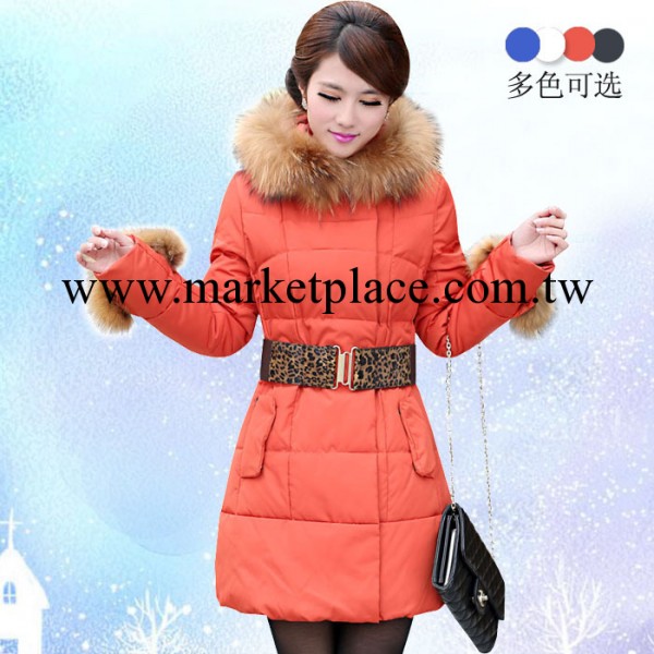 2013冬季新款女裝羽絨衣貉子毛領連帽羽絨衣1311工廠,批發,進口,代購