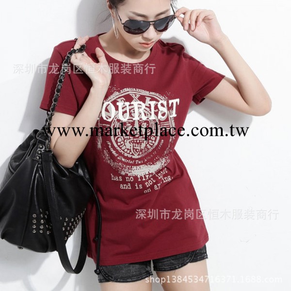 大量現貨批發女式T恤短袖 韓版女裝夏季新款T-shirt 圓領汗衫批發工廠,批發,進口,代購