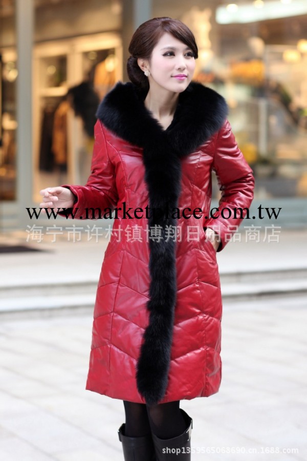 新款冬季流行女羽絨衣  正品狐貍毛領女士羽絨衣 皮衣真皮女款工廠,批發,進口,代購