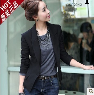 2014春夏新款女士西服韓版修身女裝大碼外套女式職業小西裝新品潮工廠,批發,進口,代購