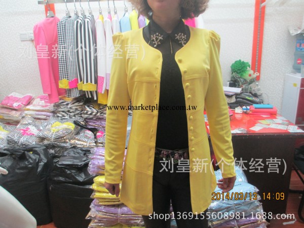 廠傢直銷2014春裝新款韓版修身顯瘦女式小西服春裝爆款時尚小西服工廠,批發,進口,代購