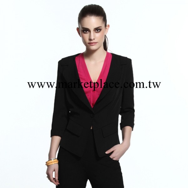 2014春季女裝新款修身小西裝外套 女式西裝品牌休閒西服短款批發工廠,批發,進口,代購