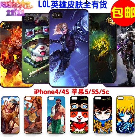 iphone5S/4s外殼 英雄聯盟蘋果4/5 批發lol PC殼 來圖定做工廠,批發,進口,代購