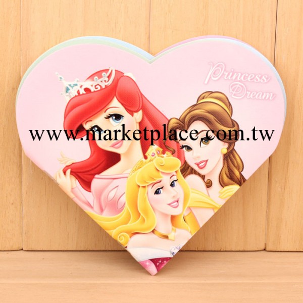 韓國文具批發 迪士尼公主心形筆記本 愛心造型記事本 日記本工廠,批發,進口,代購