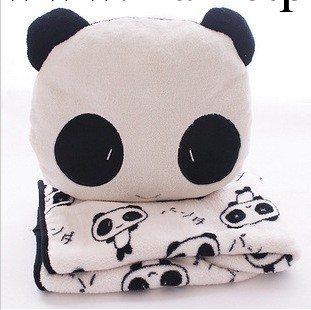 （創意傢居）熊貓 靠枕空調毯兩用 毛絨玩具 禮物批發・進口・工廠・代買・代購