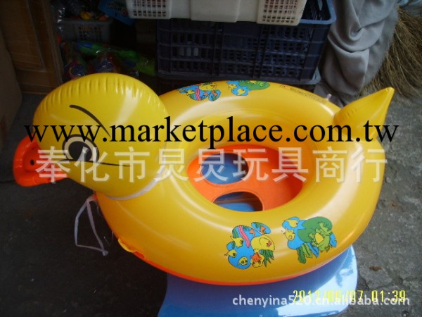 泳圈 遊泳圈 供應PVC水上兒童充氣遊泳艇 小黃鴨遊泳艇工廠,批發,進口,代購
