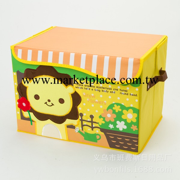 新款牛津佈卡通收納箱百納箱 刺繡收納盒 折疊兒童玩具收納整理箱工廠,批發,進口,代購
