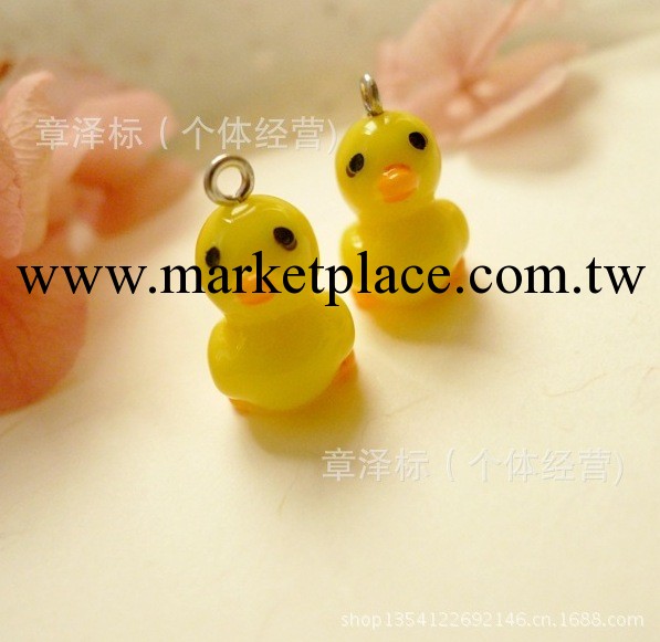 精美小黃鴨 批發zakka 創意小飾品 飾品掛件 熱賣款大號23mm工廠,批發,進口,代購