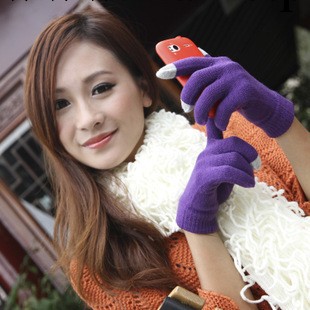 Q  冬季保暖手套 糖果色五指手套 手套批發工廠,批發,進口,代購
