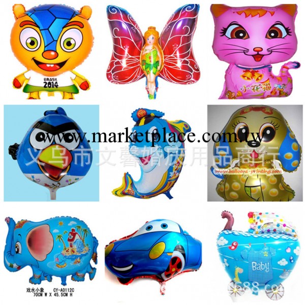批發鋁膜氫氣球 卡通氣球兒童玩具飄空氣球馬年氣球 圖案可混批批發・進口・工廠・代買・代購