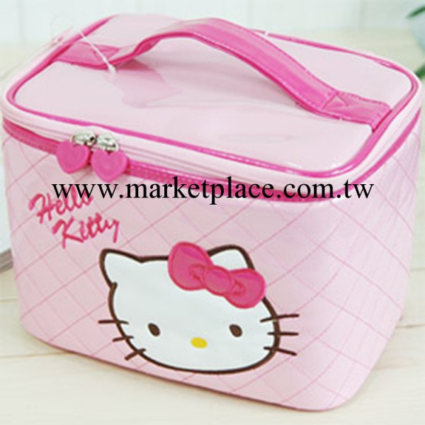 韓國進口正品HELLO KITTY 立體便攜式化妝包 化妝箱工廠,批發,進口,代購