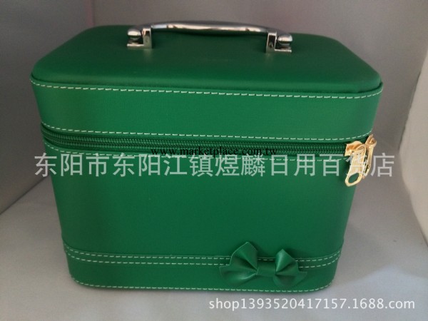 二件套高檔化妝箱  收納箱   仿皮帶蝴蝶結收納箱化妝箱工廠,批發,進口,代購