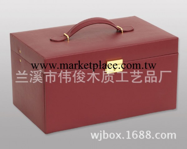 蘭溪偉俊  加工定做各種皮質首飾盒化妝箱 歐式公主化妝盒首飾盒工廠,批發,進口,代購