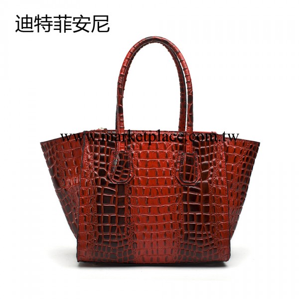 迪特菲安尼鱷魚紋定型真皮女包手提斜跨包工廠,批發,進口,代購