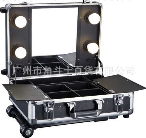 帶燈化妝箱帶拉桿帶鏡子可移動化妝燈箱---D9553(角鬥士）工廠,批發,進口,代購