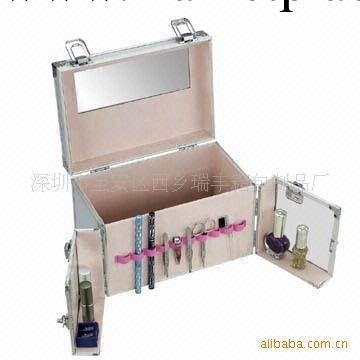 深圳瑞豐華批量出售 精美便攜 粉紅手提式PU化妝箱工廠,批發,進口,代購