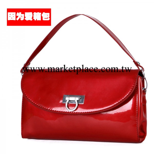 【夥拼】因為愛箱包2014新款女包歐美鱷魚紋手拿包單肩搭扣包包郵工廠,批發,進口,代購