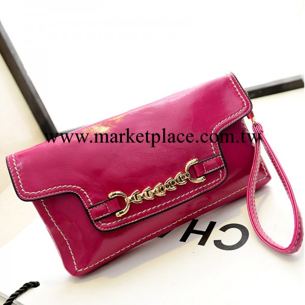 新款韓版女包PU潮包鎖骨鏈條手拿包復古風時尚休閒單肩斜跨包批發工廠,批發,進口,代購