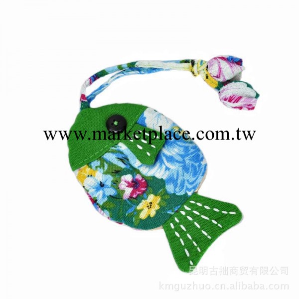 創意個性胖胖魚鑰匙包 特色民族風佈藝動物鑰匙套鑰匙扣批發 混批工廠,批發,進口,代購