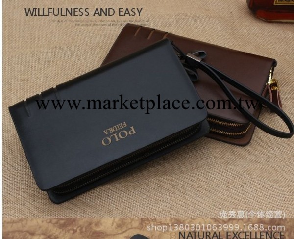 工廠直銷爆款男士手包上等男包頭等牛皮正品韓版手拿包真皮錢工廠,批發,進口,代購