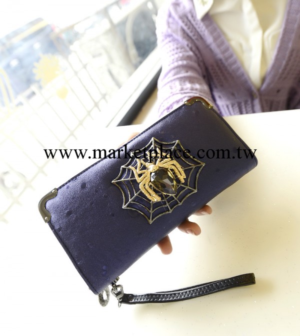 2014新款貴族氣息時尚潮女錢包蜘蛛寶石裝飾手拿包包批發代發貨工廠,批發,進口,代購