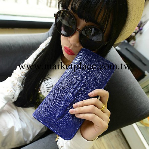 2014新款鱷魚紋手拿包 女士錢包小包 韓版潮女包手抓包批發工廠,批發,進口,代購