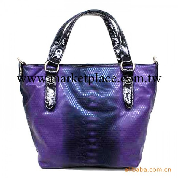 杭州批發商圈鱷魚紋單肩斜挎兩用包90320-1紫色女包工廠,批發,進口,代購