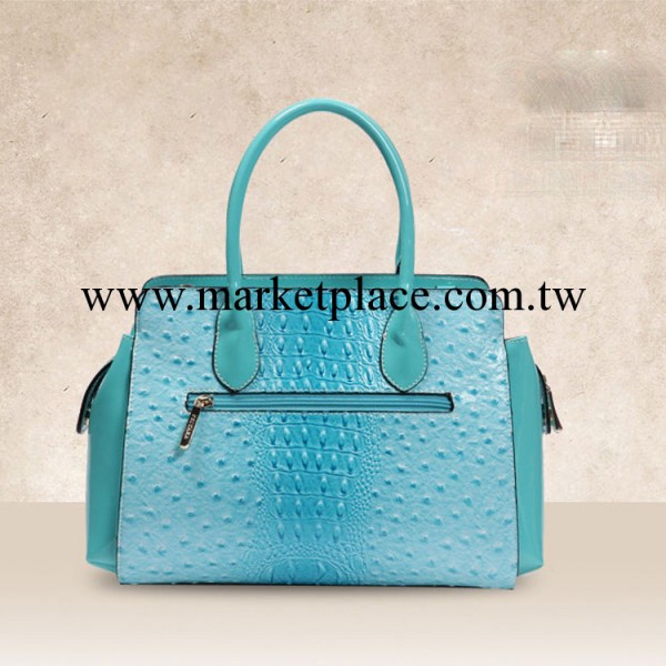 廠傢直銷定型鴕鳥紋新款手提包女包 通勤時尚單肩斜挎兩用包工廠,批發,進口,代購
