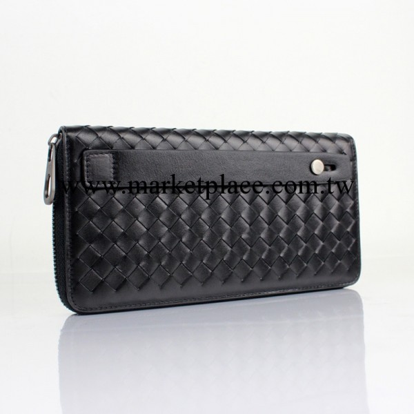 新款 男士牛皮手工編織錢包 韓版男款錢夾手包手拿包 實用低調工廠,批發,進口,代購
