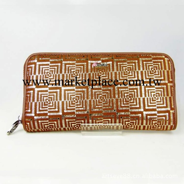 批發真皮牛皮女士長款錢包韓版時尚印花手拿包ArtsEye匯藝點睛工廠,批發,進口,代購