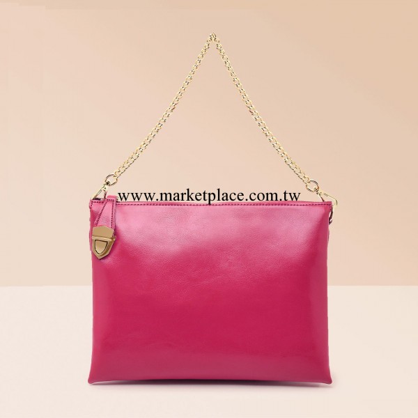 韓版新款潮女包休閒百搭手拿單肩包鏈條包斜挎真皮包包 女包批發工廠,批發,進口,代購