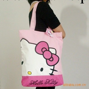 批發hello kitty單肩包 手提袋 時尚購物袋 環保袋 手提斜挎兩用工廠,批發,進口,代購