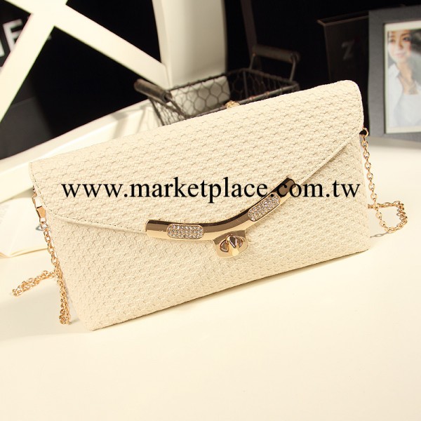 特價批發新款女包批發 鑲鉆鏈條手拿包 壓花單肩包斜挎包潮女包工廠,批發,進口,代購