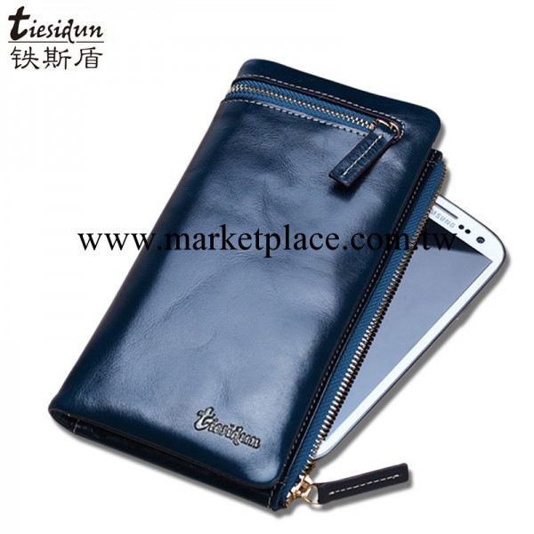 復古女士長款歐美錢包頭層牛皮手拿包原單皮錢包 女士錢包批發工廠,批發,進口,代購