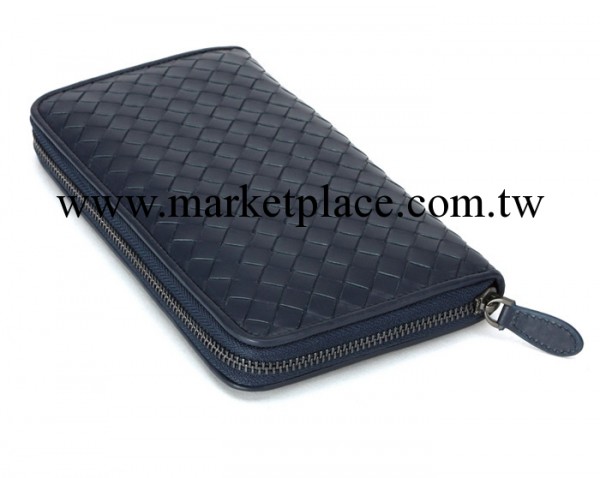 2014新款手拿包 男士休閒編織錢包 頭層小牛皮 商務拉鏈長款工廠,批發,進口,代購