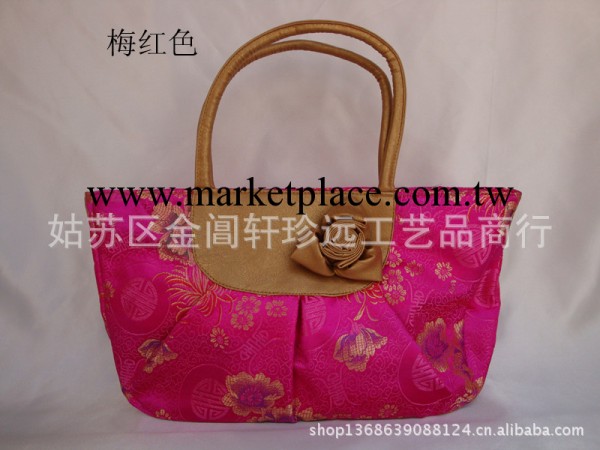 最愛反季特價花朵黃色絲綢花卉黑色中偏軟手拿包拉鏈雙根女包批發工廠,批發,進口,代購