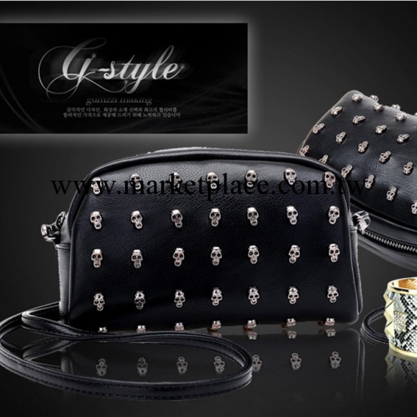 時尚女包2014新款骷髏手拿包朋克潮酷單肩包復古迷你休閒氣質小包工廠,批發,進口,代購