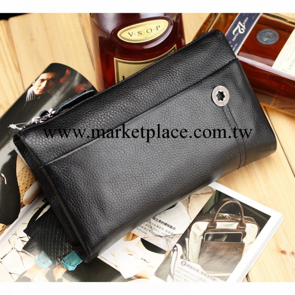 廠傢直銷   牛皮男士手包 男 真皮正品 大容量休閒商務男士手拿包工廠,批發,進口,代購