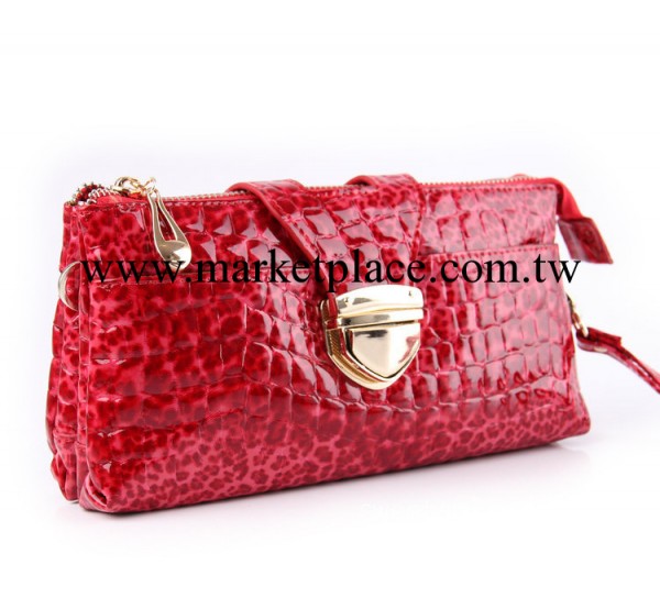 2014爆款新款 真皮女包 性感豹紋潮包錢包 漆皮手拿包晚宴手包工廠,批發,進口,代購