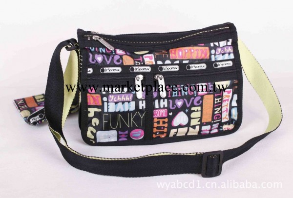 力士保 2011新款熱賣單肩斜挎兩用包 7507小號黑色新英文工廠,批發,進口,代購