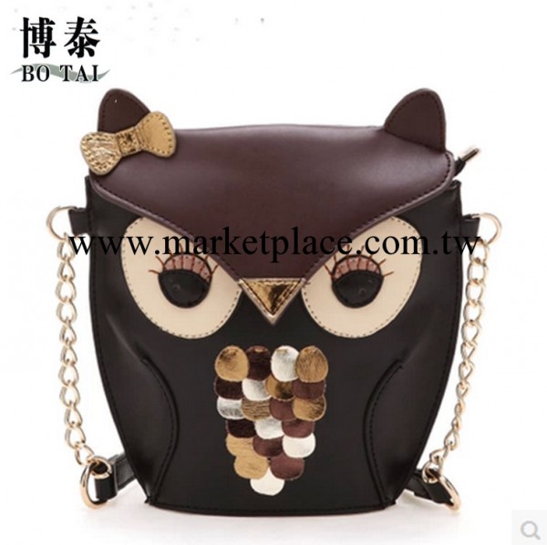 博泰皮具韓版可愛貓頭鷹狐貍小包單肩斜挎包動漫卡通時尚創意女包工廠,批發,進口,代購