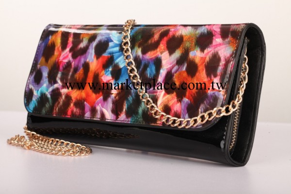 真皮新款單肩斜挎 2014新款潮塗鴉油畫花朵漆皮女包 真皮兩用包工廠,批發,進口,代購