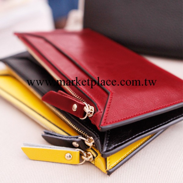 韓版錢包 女  新款牛皮OL信封式長款女士錢包手拿包Q133工廠,批發,進口,代購