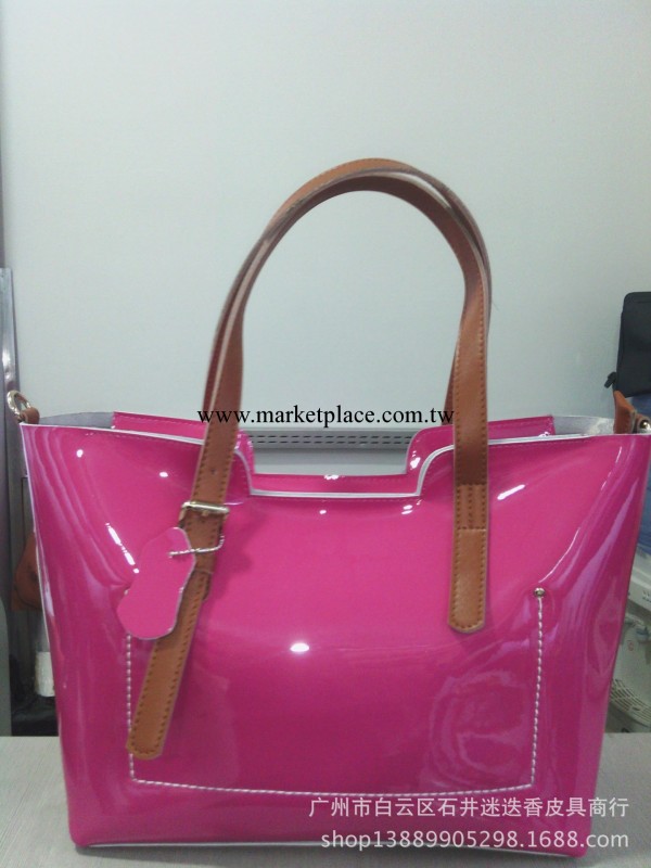 2013秋冬熱賣款 漆面亮皮包中包分拆兩用 單肩斜挎糖果色真皮女包工廠,批發,進口,代購