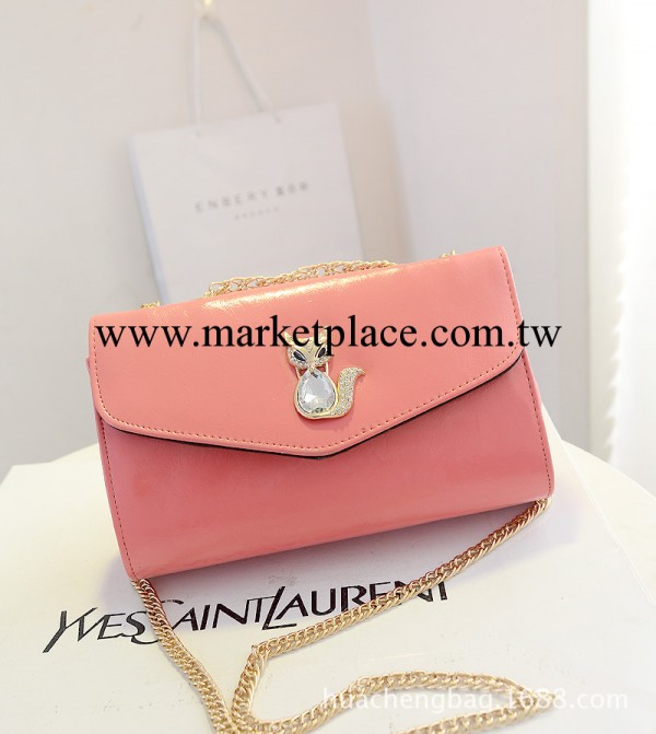 新款鏈條包 時尚韓版小狐貍頭單肩女包 定型時尚潮小包手拿包批發工廠,批發,進口,代購