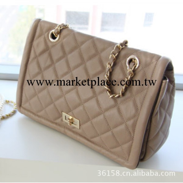 林樂世傢菱格鏈條包真皮女包時尚包頭層牛皮手提單肩兩用女包批發工廠,批發,進口,代購